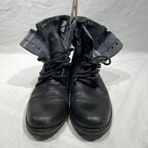 Call It Spring Men's Black Leather Lace Up Ankle Boots‎ 7 M